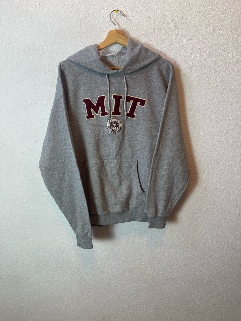 Y2K MIT (Massachusetts Institute of Technology) heather grey pullover hoodie